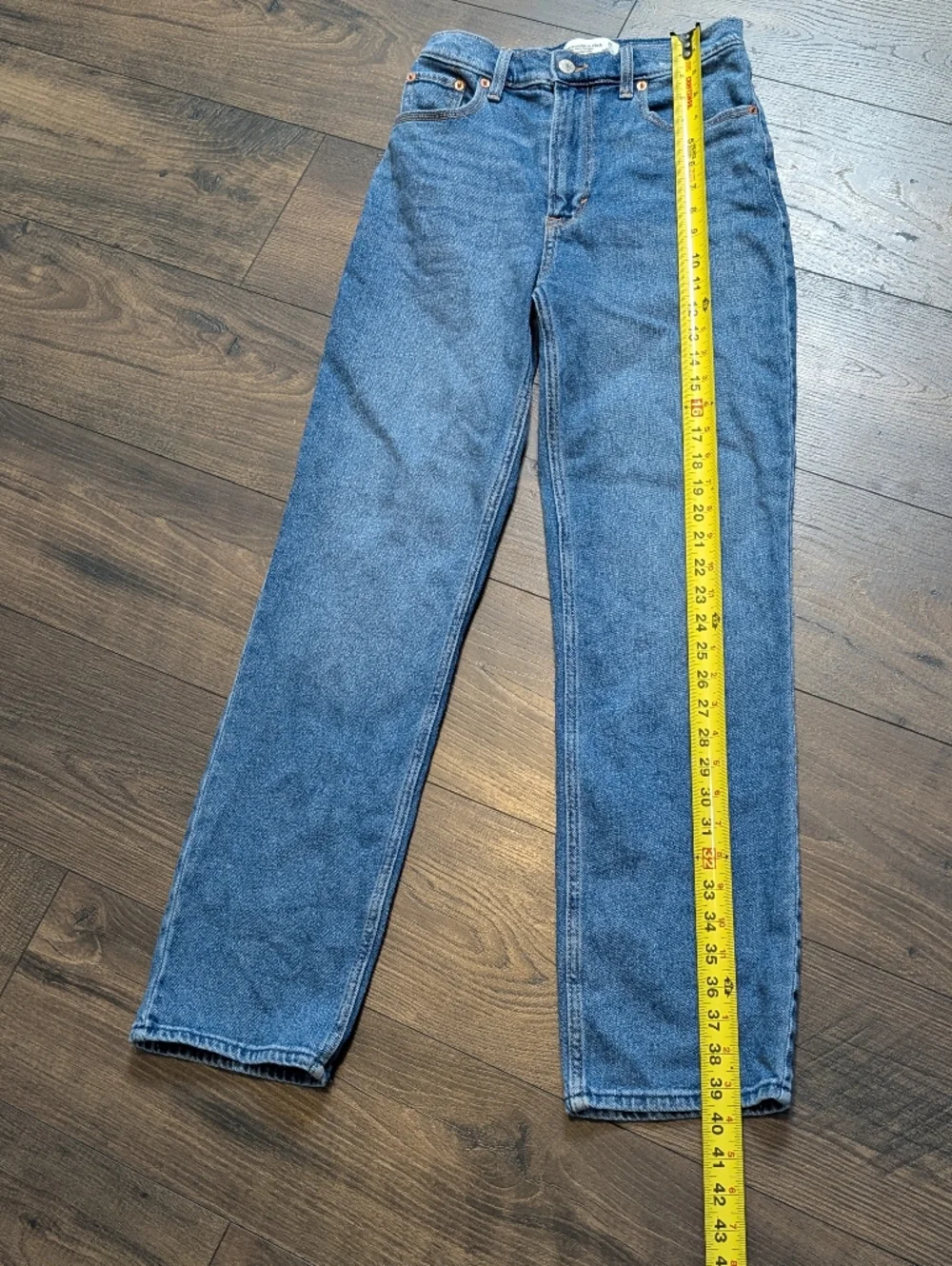 Abercrombie & Fitch The 90s Straight Ultra High Rise Jeans Size 25 - Picture 3 of 9